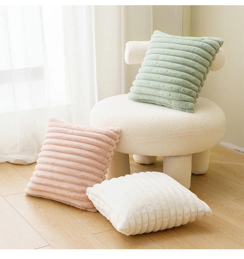 Description Picture 4 of itemSuper Soft Plush Pillow Case Winter Throw Cushion Cover for Sofa and Bedside, Living Room Nordic Decorations Rectangle Cover