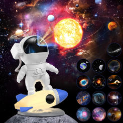 Astronaut Apace Projector Starry Nebula Ceiling LED Night Light  360° Rotate Astronaut Space Projector For Room Decoration Lamp