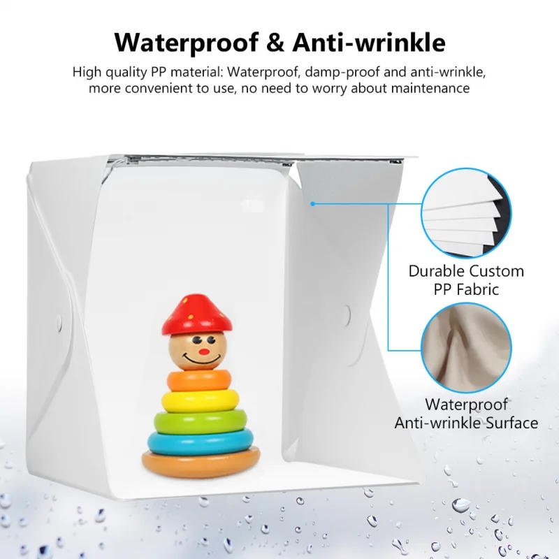 Description Picture 2 of itemLightbox Light Box Mini Photo Studio Box 23*22*24cm Photography Box Light Studio Shooting Tent Box Kit Multiple Color Backdrops