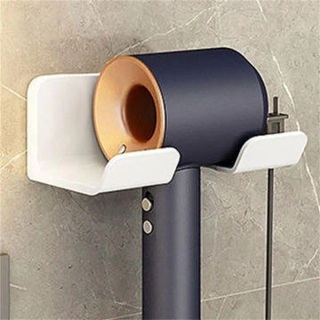 Hair Dryer Bracket Comb Storage Salon Accessories Wall-mounted Hole-free Hair Dryer Shelf Barber Equipment Hair Styling Tools