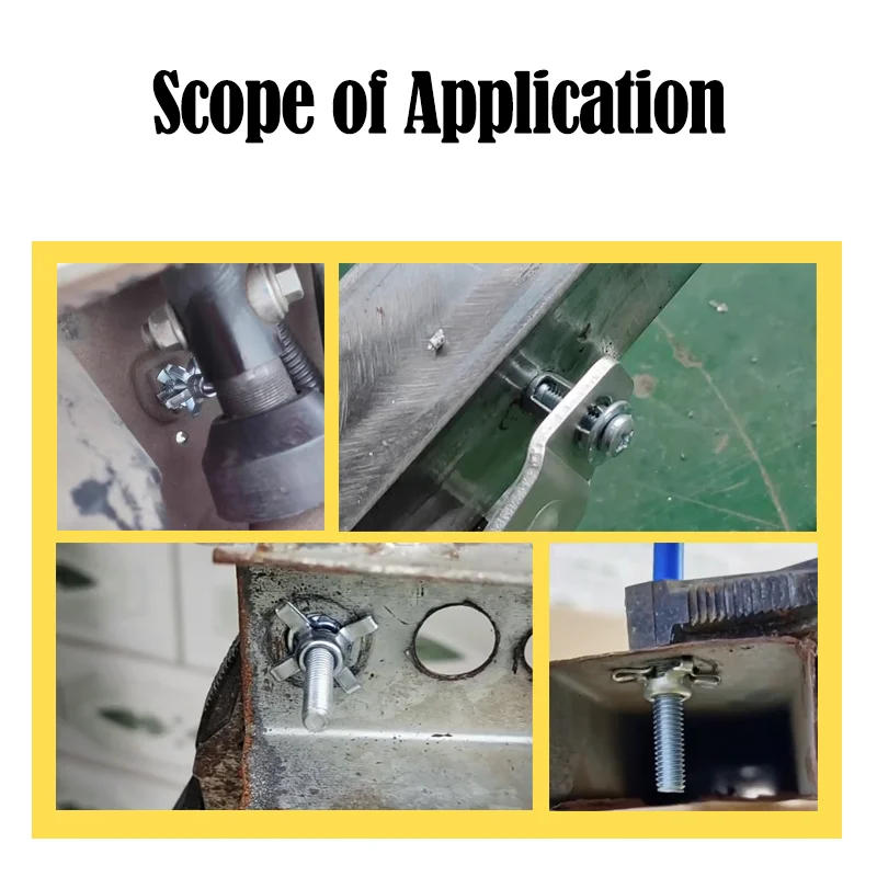 Description Picture 3 of itemup to 50p Jack Nuts Screw Petal Screw Anchor Petal Expansion Plug for Curtain Expansion Clamp Petal Rivet Lock License Jack Nut