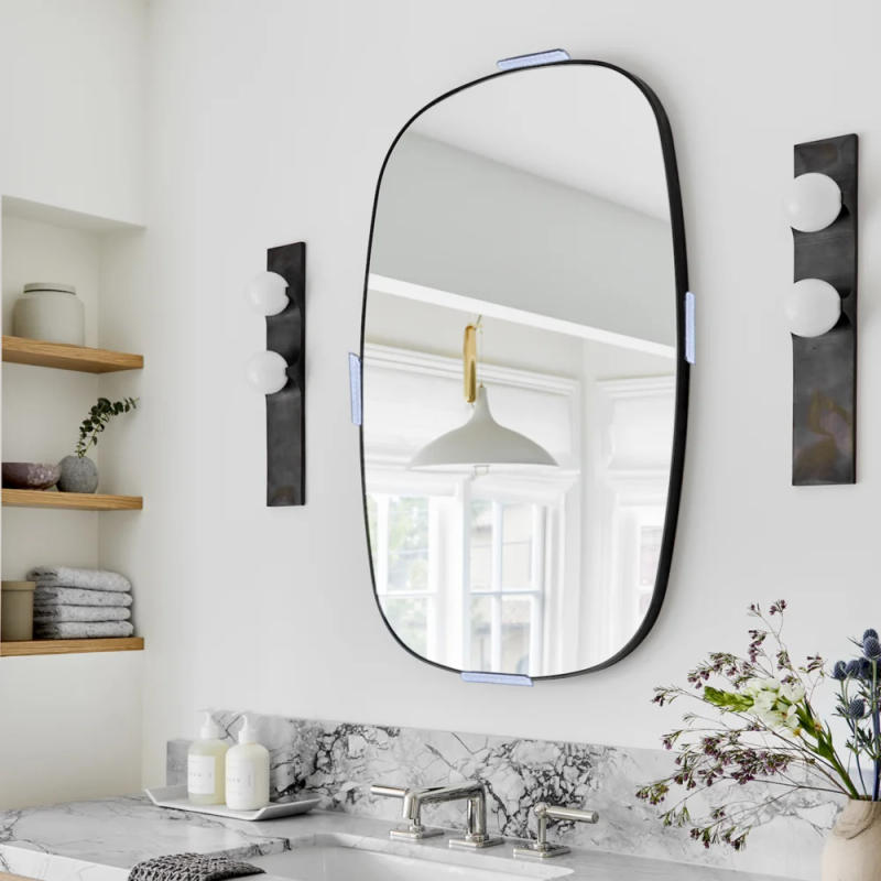 Description Picture 3 of item4pcs Glass Clamp Frameless Bathroom Mirror Glass Wall Mounting Fixing Kit Hardware With Screws Mirror Holder