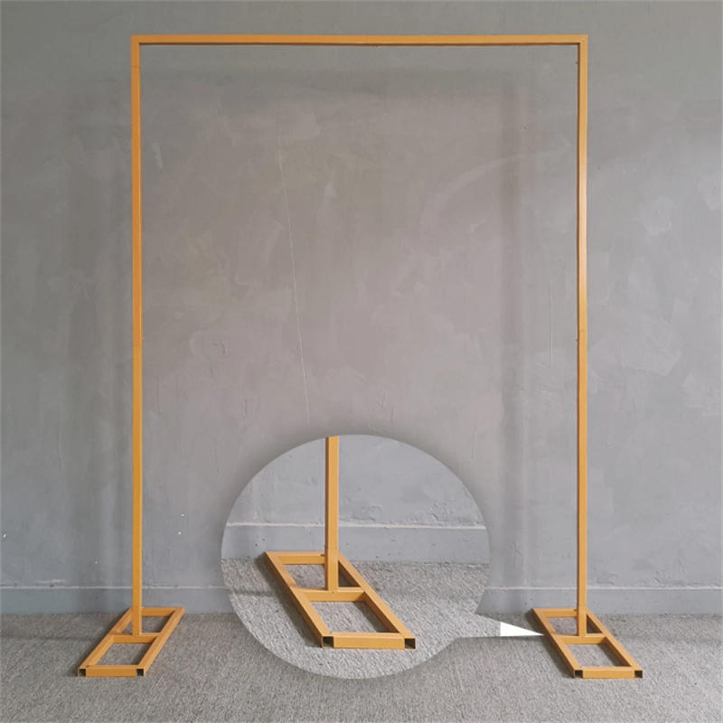 Description Picture 4 of itemSquare Iron Arch Lawn and Outdoor Wedding Floral Decoration DIY Props Birthday Party Balloon Arch Backdrop Stand Baby Shower