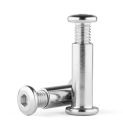 304 Stainless Steel Flat Hex Hexagon Socket Head Furniture Rivet Connector Insert Joint Sleeve Cap Nut M3 M4 M5 M6 M8 M10