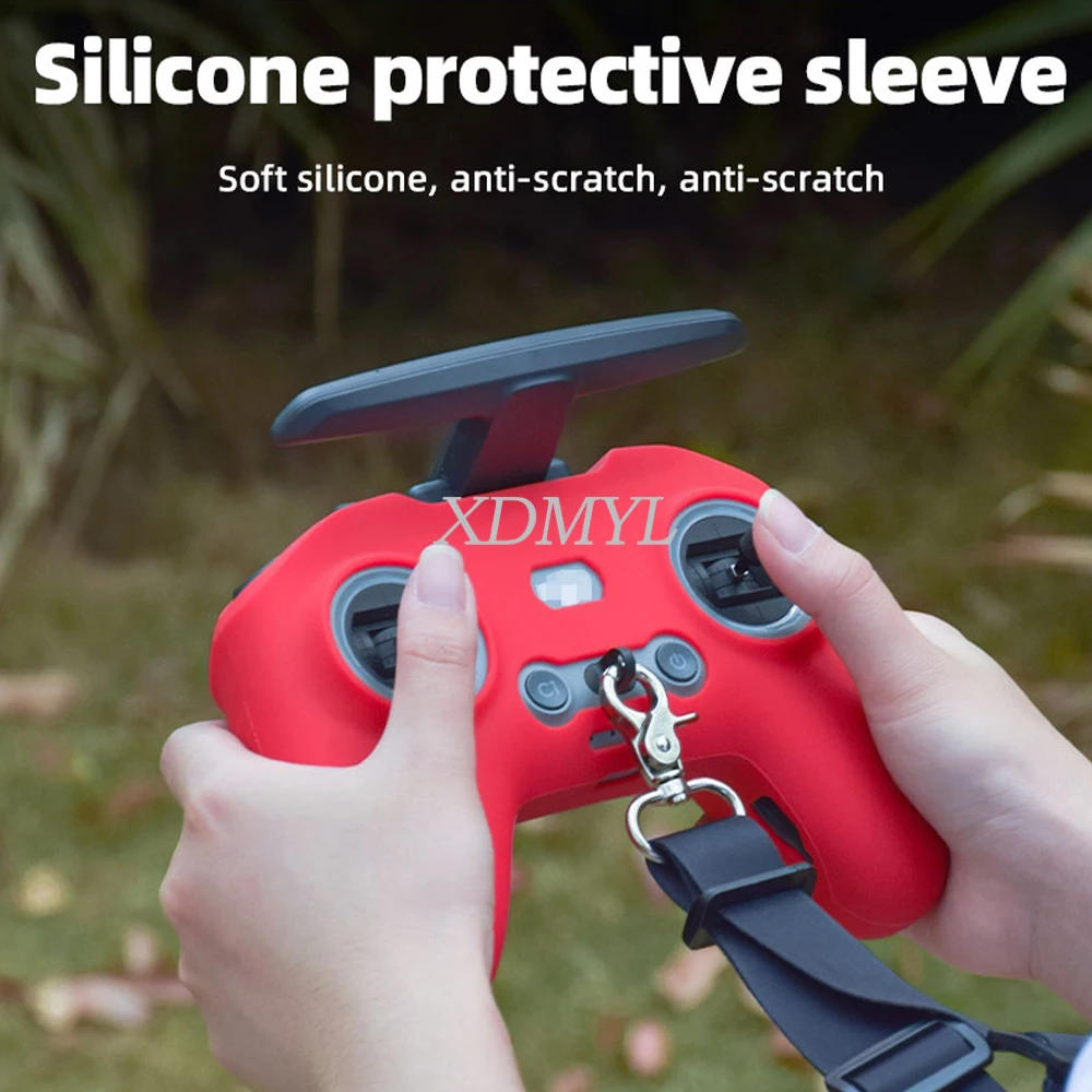 Description Picture 6 of itemFor DJI Remote Controller 2/3 Silicone Cover Protetcive Case Scratch-Resistant Portablefor DJI Avata 2/FPV Hanging Accessories