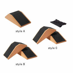 Cork Squat Wedge Block Exercise Brick Prop Accessory High Density Trainer for Pilates Bodybuilding Workout Calf Raise Gym