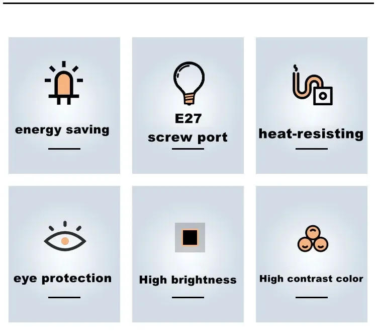 Description Picture 3 of itemSuper Spiral Light Bulb Energy-saving Lamps Tubes E27 5-65W Retro Decor Lamps Bright Bulbs AC220V LED Lamp Home Decoration