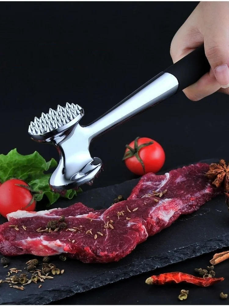 Description Picture 4 of item1pcs Hit The Meat Hammer Double-Sided Loose Meat Hammer Pork Steak Fluffy Tender Mince Hammer Creative Kitchen Tools