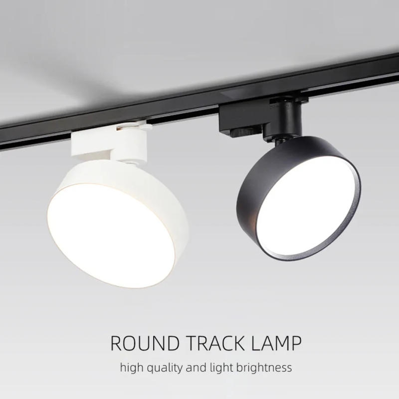 Description Picture 2 of itemLED Track Light Round Nordic Ceiling Light High Brightness Led Track Rail Lights Fixture 7W 9W 12W For Living Room Kitchen Foyer