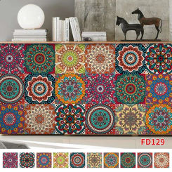 Bohemian Tile Wall Stickers, Peel And Stick, Waterproof Living Room Kitchen Bedroom Wall Stickers Home Wall Decoration