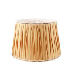 High-end lamp cover custom dark yellow silk cloth simple and fashionable personalized E27 screw lighting accessories
