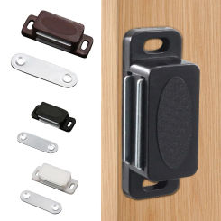 1Set Cabinet Magnet Latch Door Catches Kitchen Cupboard Wardrobe Closet Drawer Magnetic Closer Home Furniture Hardware Plastic