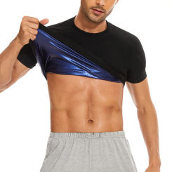 Men's Sauna Suit Shirt - Heat Trapping Sweat Compression Vest, Shapewear Top, Gym Exercise Versatile Shaper Waist Trainer