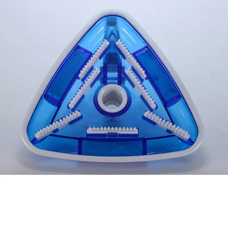 Description Picture 6 of item1pc Transparent Triangle Spa Swimming Pool Vacuum Cleaner Head Cleaning Brush Tool Outdoor Hot Tubs Accessories Garden Supplies