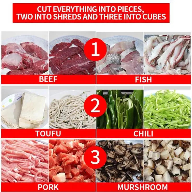 Description Picture 5 of itemFactory Meat Slicer Machine Electric Meat Cutter Grinder Commercial Vegetable Cutting Machine 850W