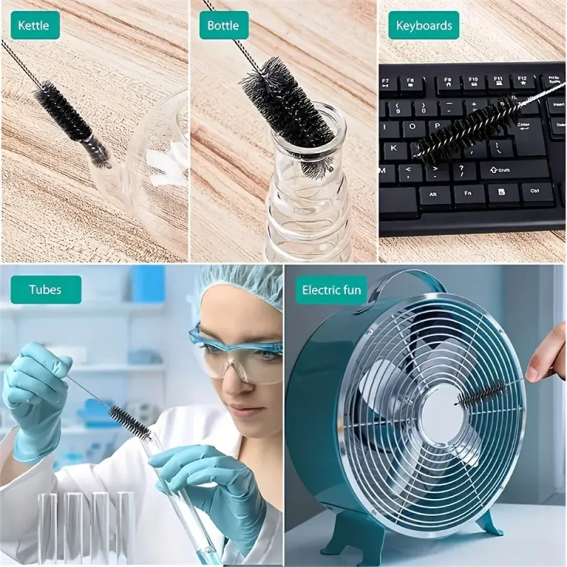 Description Picture 6 of item10pcs Bottle Cleaning Brushes Multifunctional Reusable Straw Cleaning Brush For Narrow Neck Bottles Cups