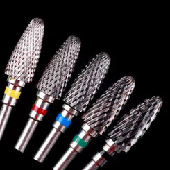 Tungsten Carbide Nail Drill Bit Milling Cutter For Manicure Pedicure Nail Files Buffer Nail Art Equipment Accessory Tools