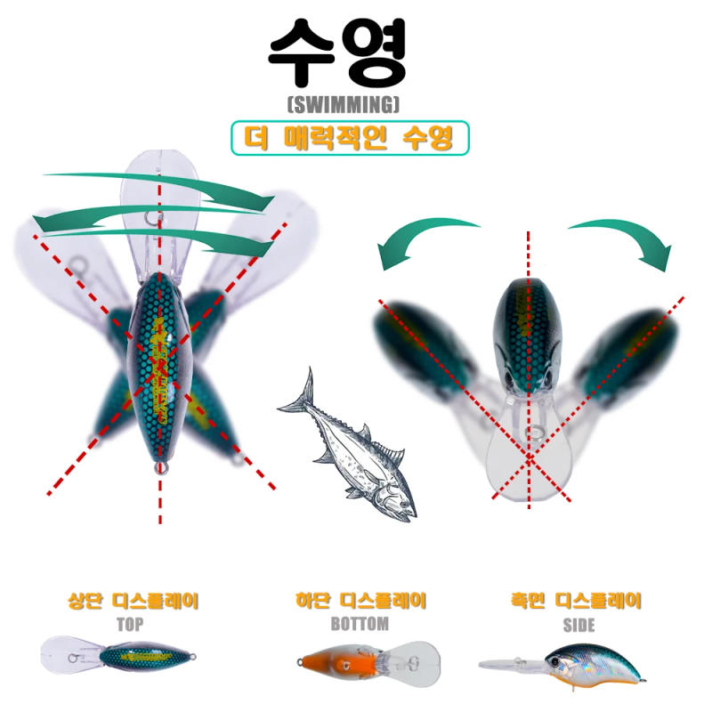 Description Picture 5 of item2025 Crankbaits Fishing Lure Crank Weights 12.3g 0.8-3m Pesca Pike Isca Artificial Saltwater Bass Lures Whopper Baits Carp Fish