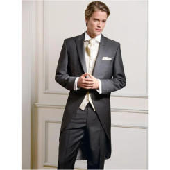 Costume Homme Long Tailor Made Wedding Prom Men Suit Custom Made Mens Suits Man's Business Suits 3pieces( Jacket+Pant+Vest)