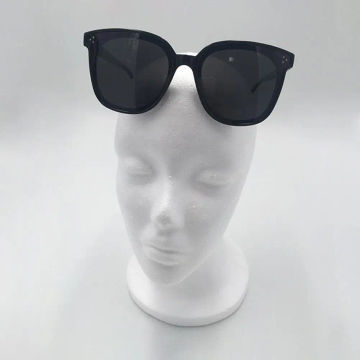 Foam Female Mannequin Head Model EPS Flocking Wigs Glasses Cap Display Holder Stand Model Photo Studio Shooting Prop