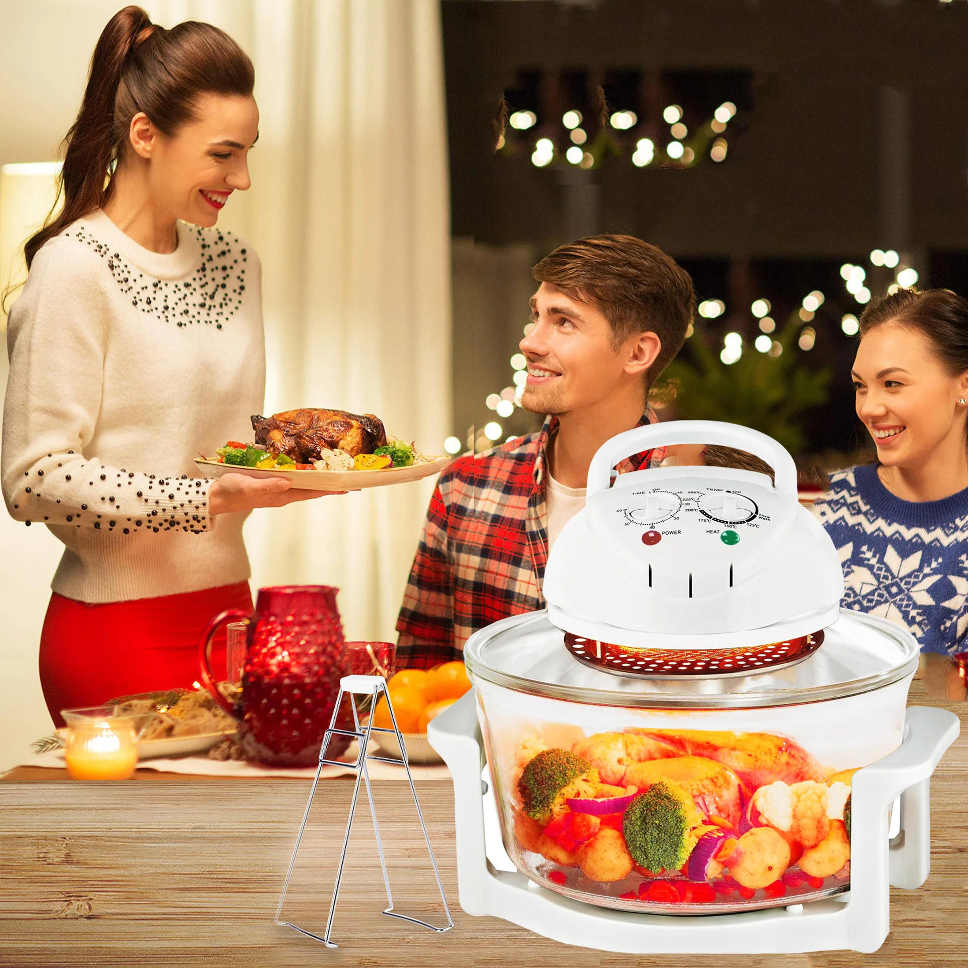Description Picture 4 of itemLight wave stove air fryer visual french fry electric fryer