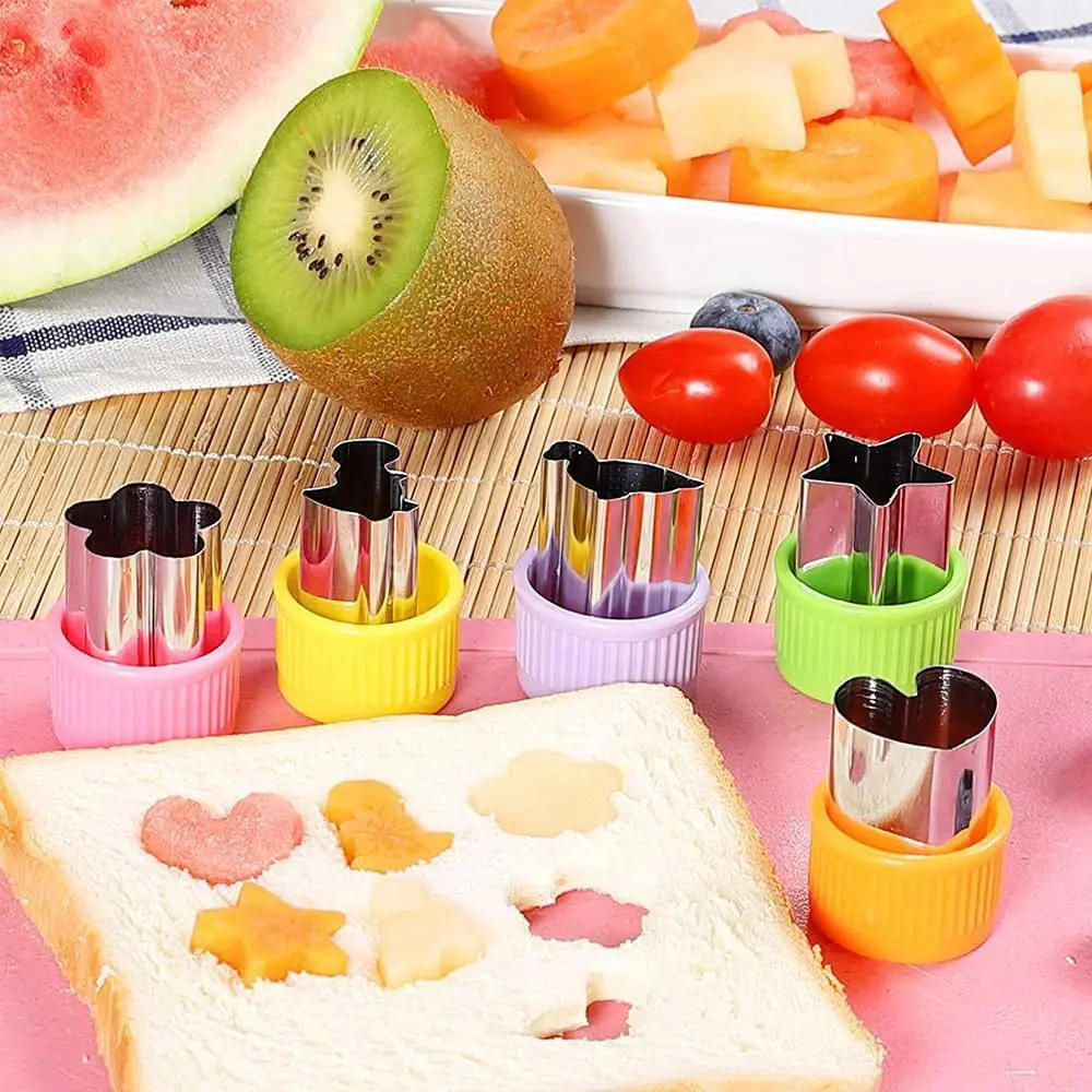 Description Picture 3 of itemMini Vegetable Fruit Shape Cutters Set for Kids Children DIY Cute Cookie Biscuits Cutter Animal Food Stamps Mold