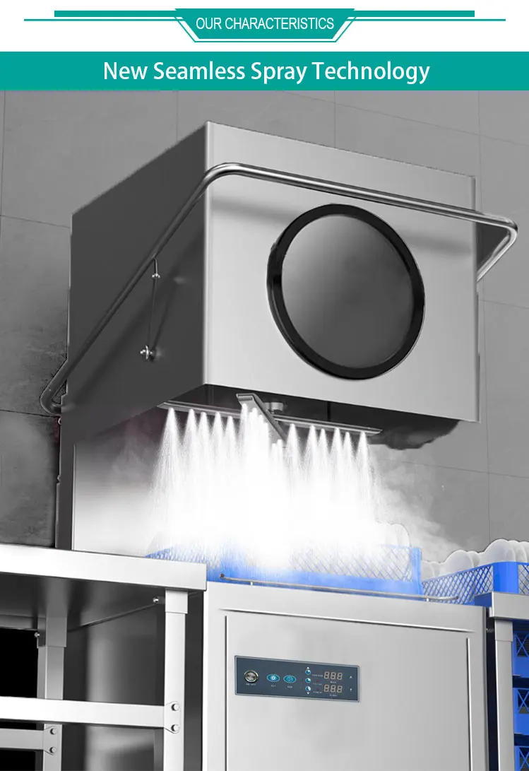 Description Picture 5 of itemRUITAI oem luxury commercial automatic dish washer dishwasher uncover Dishwasher For Hotel