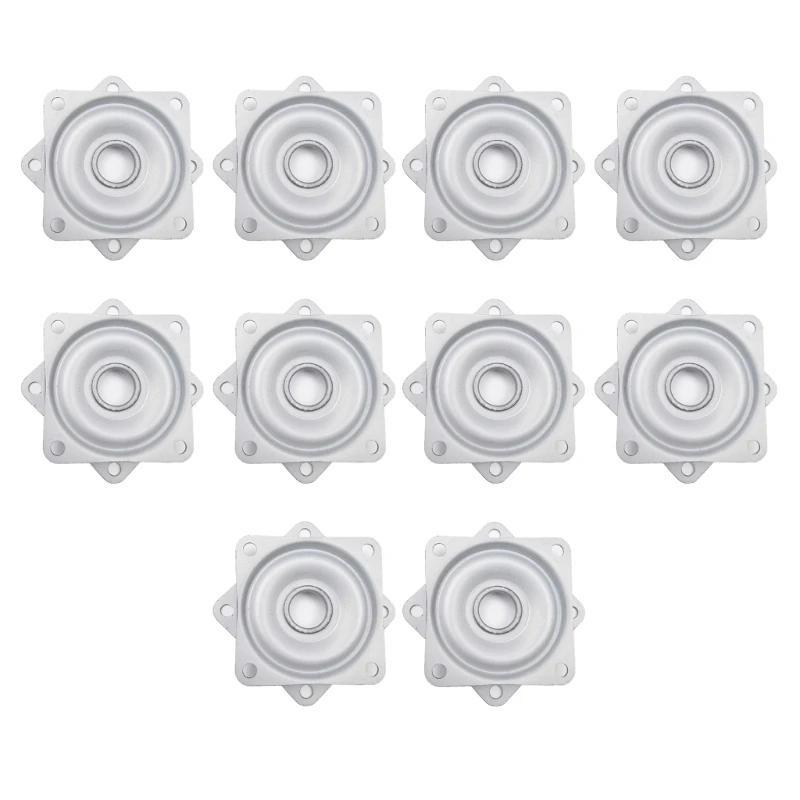 Description Picture 2 of itemY1UB 10pcs Rotating Bearing Plate Swivels Bearing for Turntable,Serving Tray Zinc-Plated Steel Turntable Swivels Base Durable