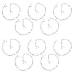 10 Pcs Garden Plant Hanger House Plate Hanging Chain Picture Stainless Steel Flower Pots