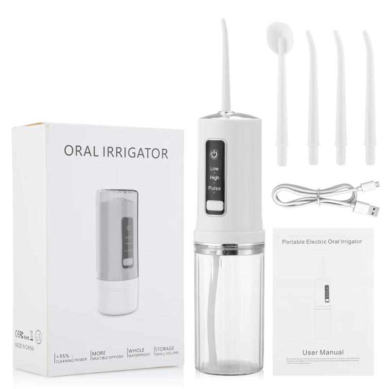 Description Picture 2 of item3 Modes Oral Irrigator Water Flosser Portable Dental Water Jet 230ML Water Tank Teeth Cleaner USB Charge Waterproof