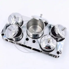 Stainless Steel Metal Cleaning Oil Dish - Washing Cylinder for Watch Maintenance Parts