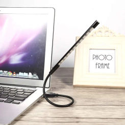 10 LED Light Portable Flexible Touch switch Keyboard Notebook Laptop Lamp UsBLow Power Consumption Lighting Accessories