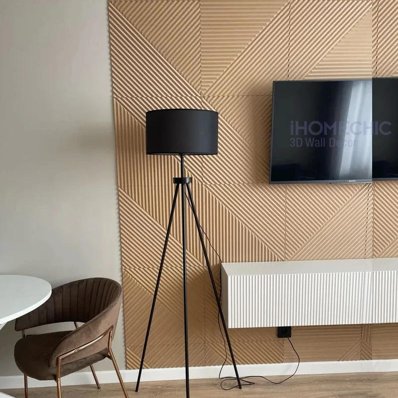 Description Picture 6 of item12pcs 50cm wall renovation 3D Stereo Wall Panel Diamond Not self-adhesive tile 3D wall sticker living room Bathroom wall paper