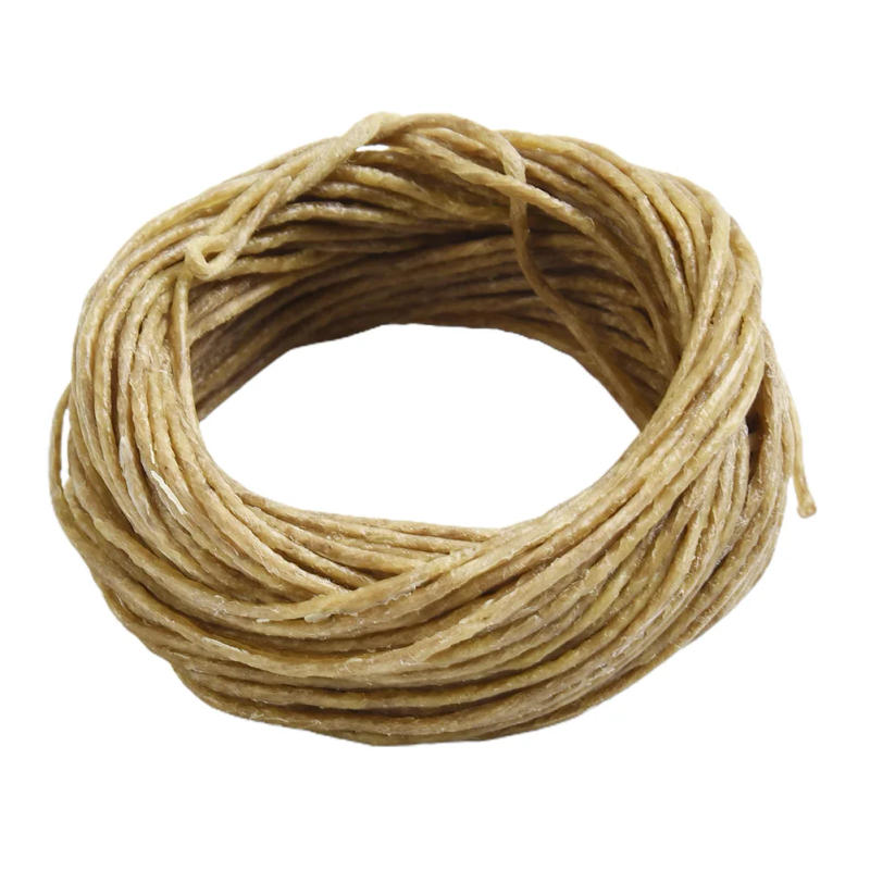 Description Picture 6 of item1 Roll 2.0mmx10m Organic Natural Beeswax Wicks Hemp Candle Wicks Handmade Crafts Ornament Decoration DIY Accessories