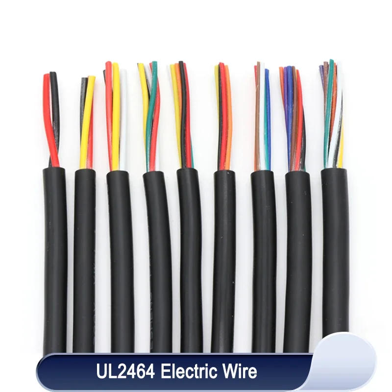 Description Picture 4 of item2/5/10m UL2464 Sheathed Wire 30 28 26 24 22 20 18 16AWG Tinned Copper Signal Cable 2 3 4 5 6 7 8 10 Core Electronic Audio Wires