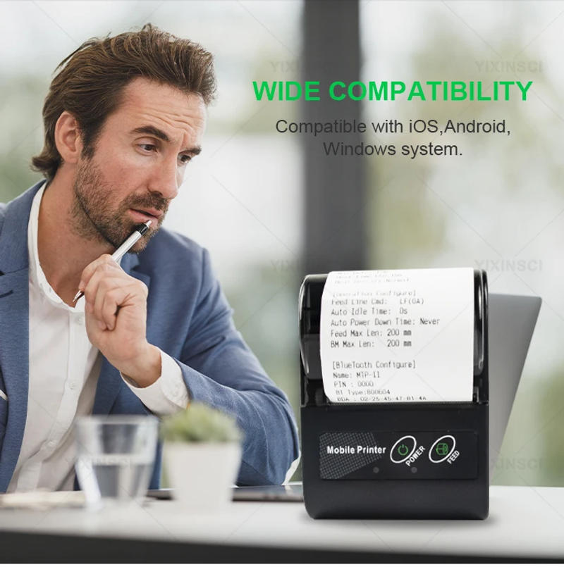 Description Picture 2 of itemMini Portable Printer Thermal Wireless Receipt 58mm Bluetooth Mobile Printer Machine For Small Business Printers For Computers