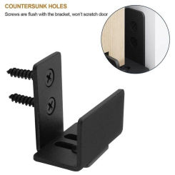 Barn Door Guide Swing Stop Carbon Steel Floor Hardware Roller Decor Sliding Door Slotted Swing Stop Adjustable