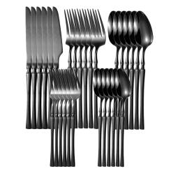 20/30/40Pcs Dinnerware Set Stainless Steel Knife Fork Spoon Cutlery Tableware Set Kitchen Flatware Dinner Silverware Table Set