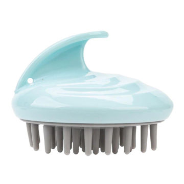 Hair Shampoo Brush Scrubber Exfoliator Soft Silicone Bristles Scalp for Dandruff Removal and Hair Growth Head Relaxation