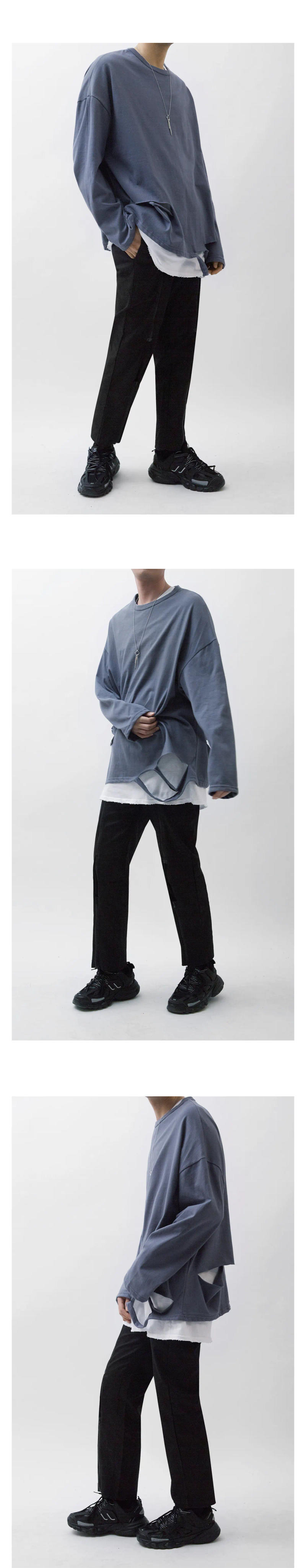 Description Picture 3 of itemMen's Straight Leg Pants Spring And Autumn New Fashion Trend Personality Zipper Slim Everything Big Size Pants