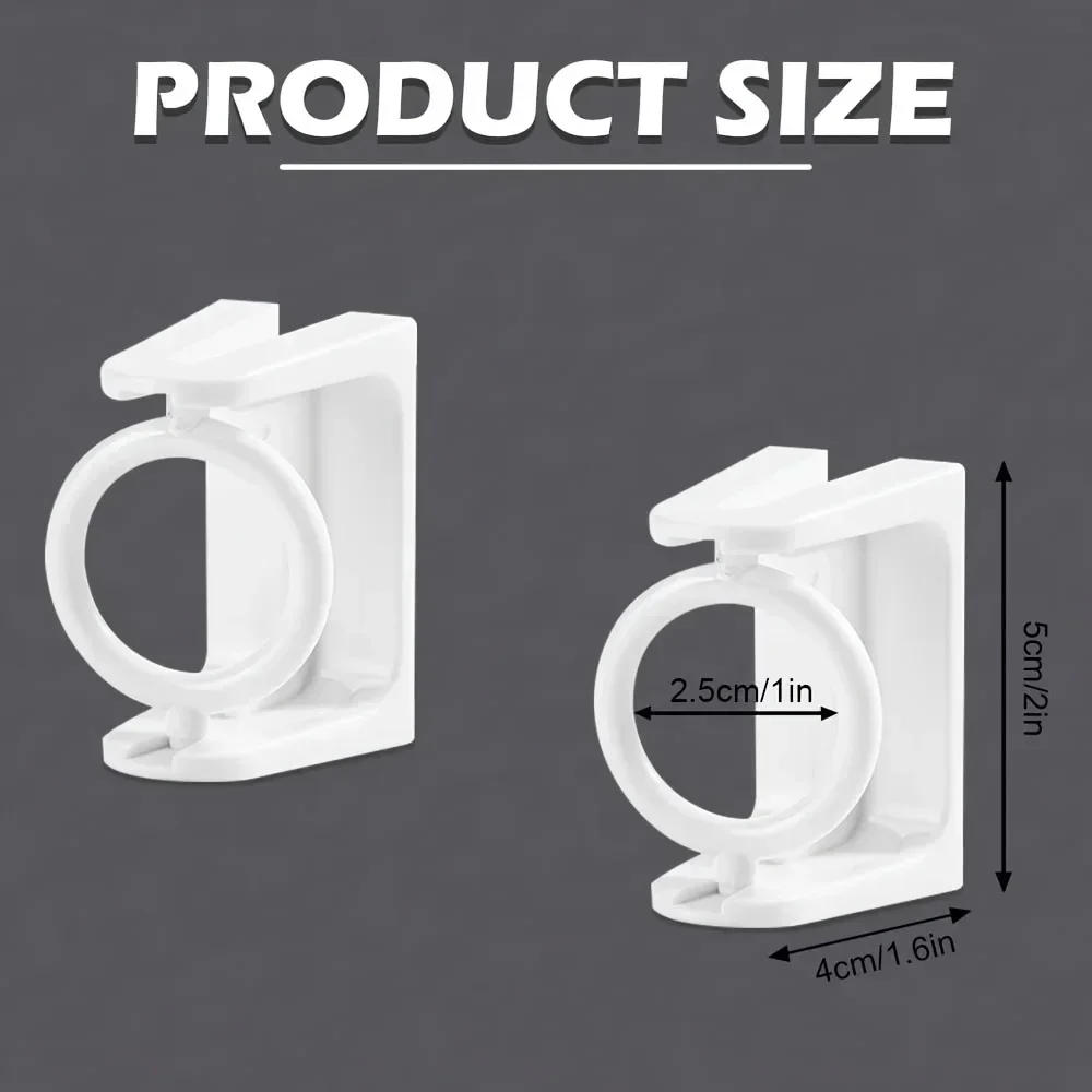 Description Picture 2 of itemRotating Hanging Ring Curtain Rod Telescopic Rod Fixed Bracket Kitchen Bathroom Multi-functional Storage Punch-free Hook