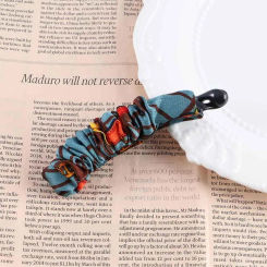 Sweet Party Crinkled Fashion Design Temperament Fabric Banana Clip Korean Style Hair Wear Women Hair Accessories Vertical Clip