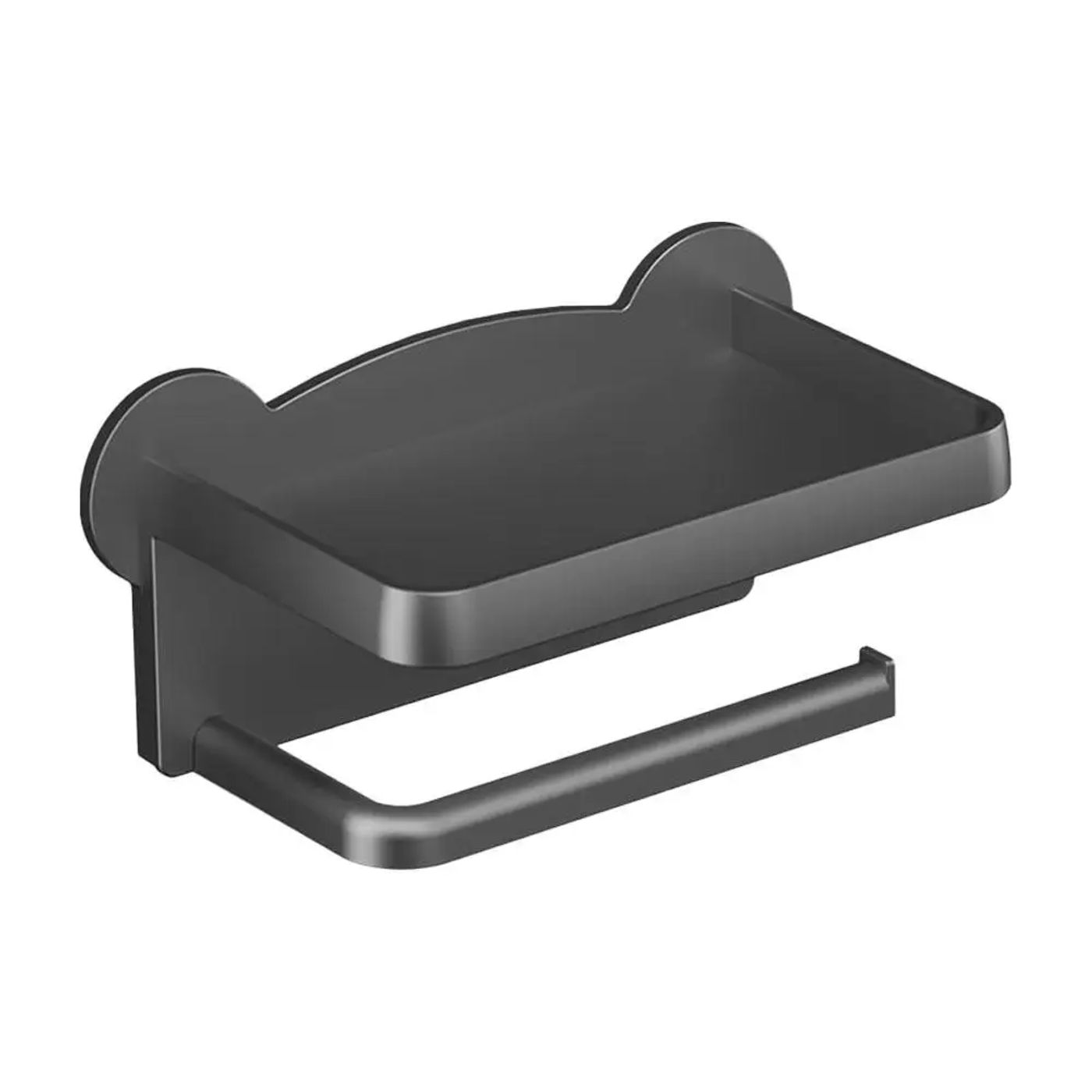 Description Picture 5 of itemPP Wall Mounted Toilet Roll Holder Toilet Paper Holder Stand Kitchen Bathroom Storage Rack For Tissue Box Shelf Phone