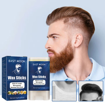 Men's Hair Wax Stick Fragmented Hair, Natural Fluffy, Three Dimensional, Easy to Set, and Long lasting Setting Hair Wax Stick