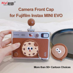 EVO Cap Soft Silicone Camera Cap for Fujifilm Instax MINI EVO Lens Cover Protection Soft Inner Cartoon Cute Lens Front Cap