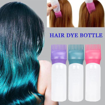 120ml Hair Dye Applicator Shampoo Bottle Refillable Bottle Hairdressing Hair Coloring Brush Plastic Bottle With Comb Hair Tools