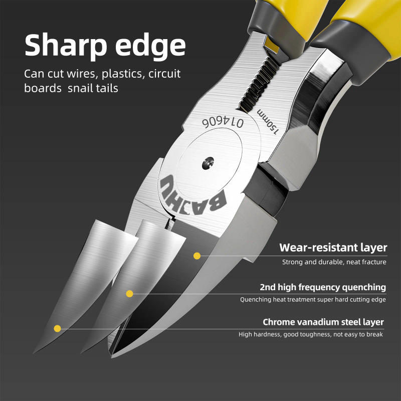 Description Picture 5 of item5/6" General Purpose Wire Cutting Pliers Wire Stripping Tool Mini Diagonal Pliers Side Cutting Cable Burr Pliers Electrician DIY