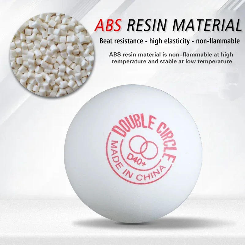 Description Picture 4 of item100Pcs DHS Table Tennis Ball Game Top Serial Brand Table Tennis Training Ball Resistant To Playing Competition D40+ New Material