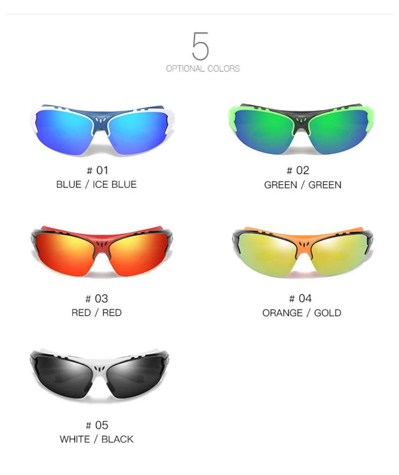 Description Picture 5 of itemJSJM 2022 New Fashion Polarized Sunglasses Men Cycling Fishing Glasses Outdoor Sports UV400 Protection Sun Glasses Eyewear Male