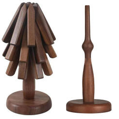 Tree Shape Wooden Trivets Coaster Decorative Anti Scald Heat Resistant Table Mat Pot Holders for Hot Dishes